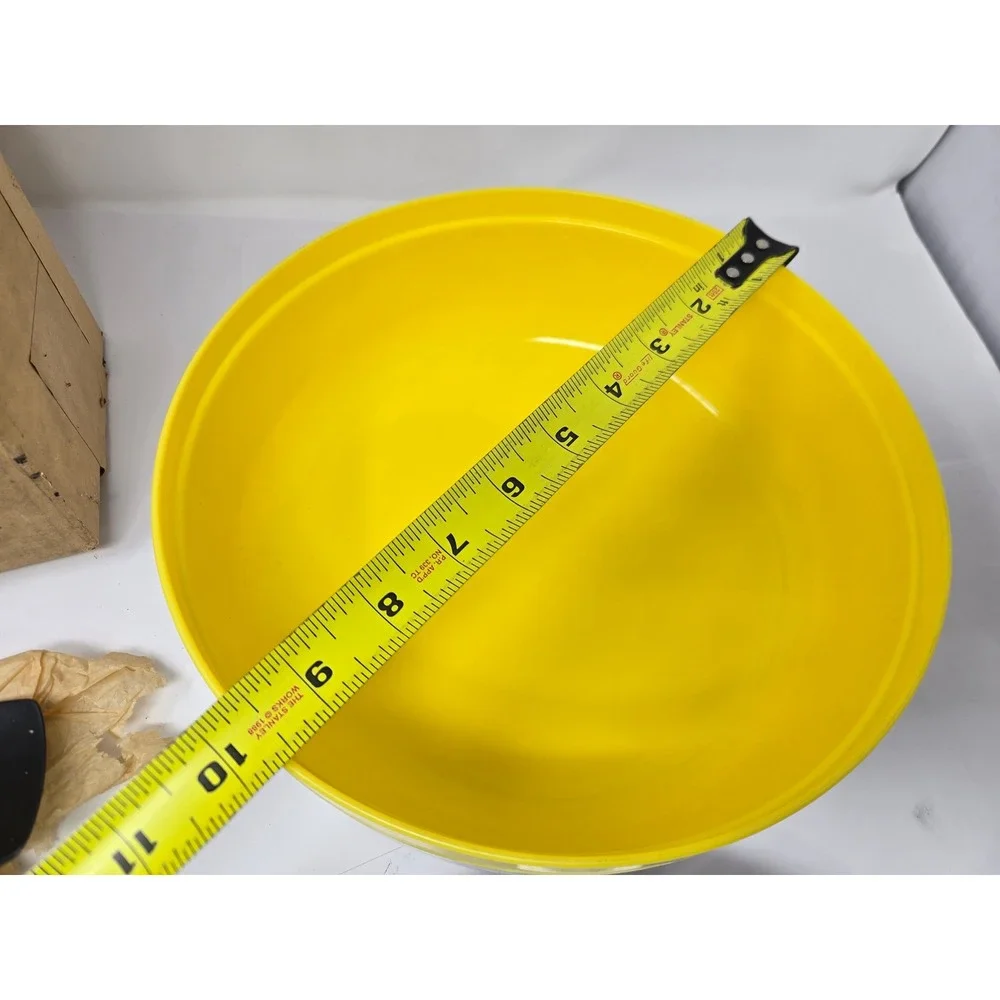 Vintage Cornish Master Therm-O-Bowl Insulated Serving Set Yellow White MCM Box